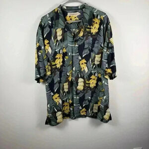 Tommy Bahama Banana Print Silk Vacation Shirt XL